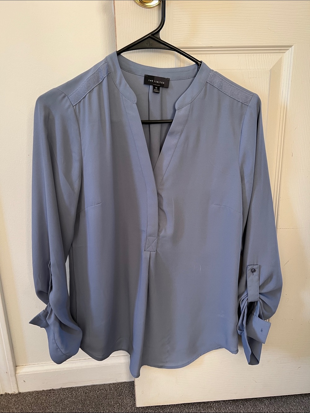 The Limited Slate Blue Tunic Blouse